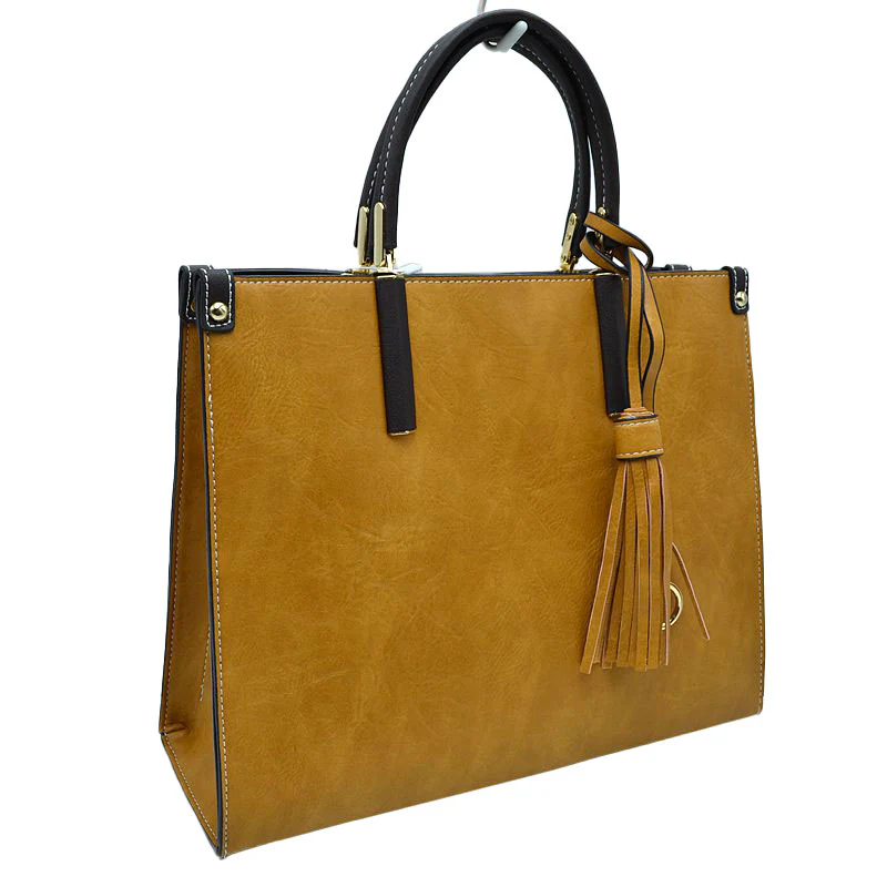 Elegant Faux Leather Handbag