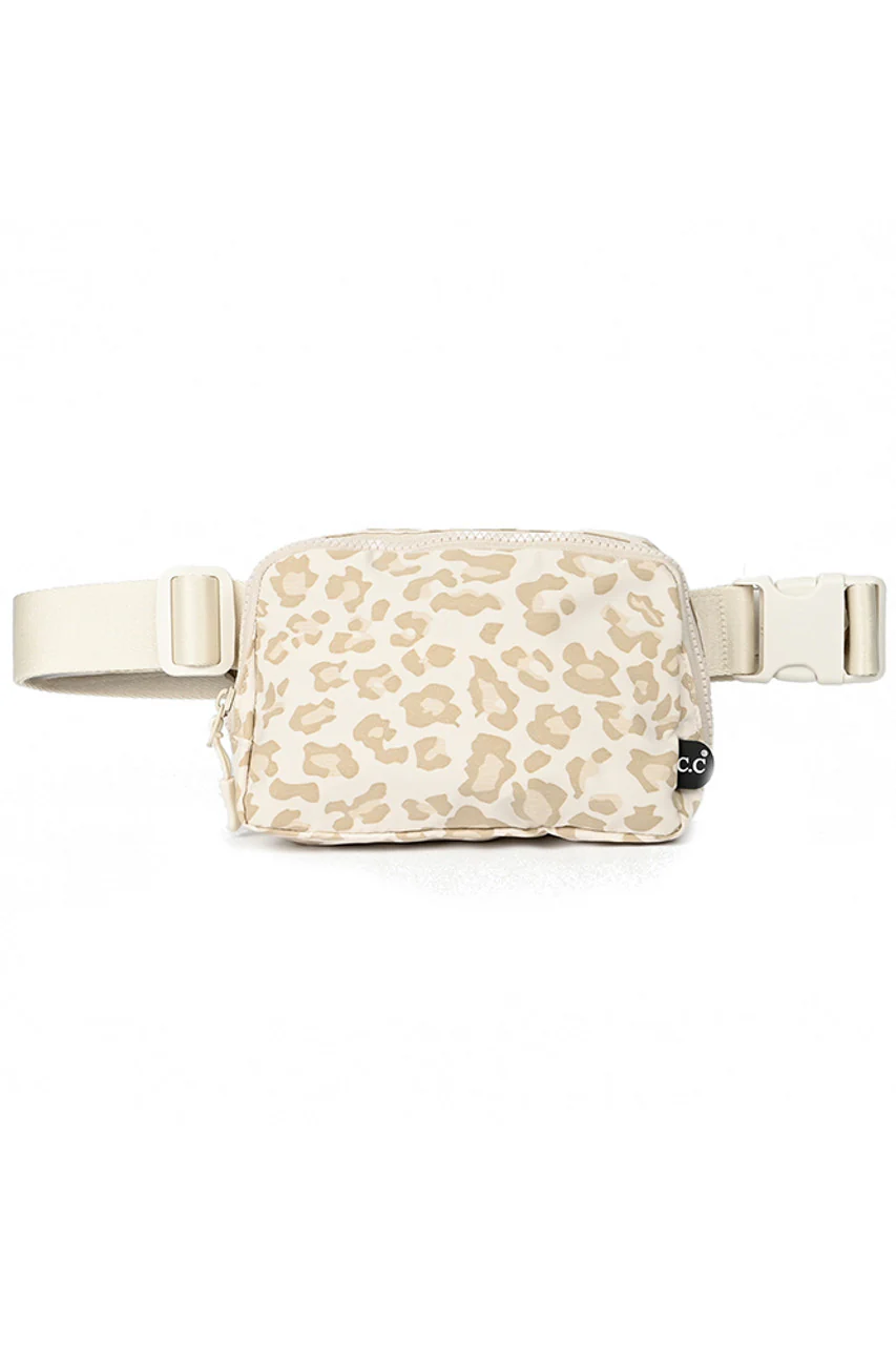 Chic Leopard-Print Belt Bag