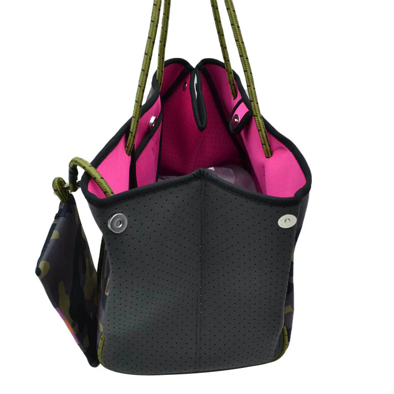 Camouflage Chic Tote And Pouch Set