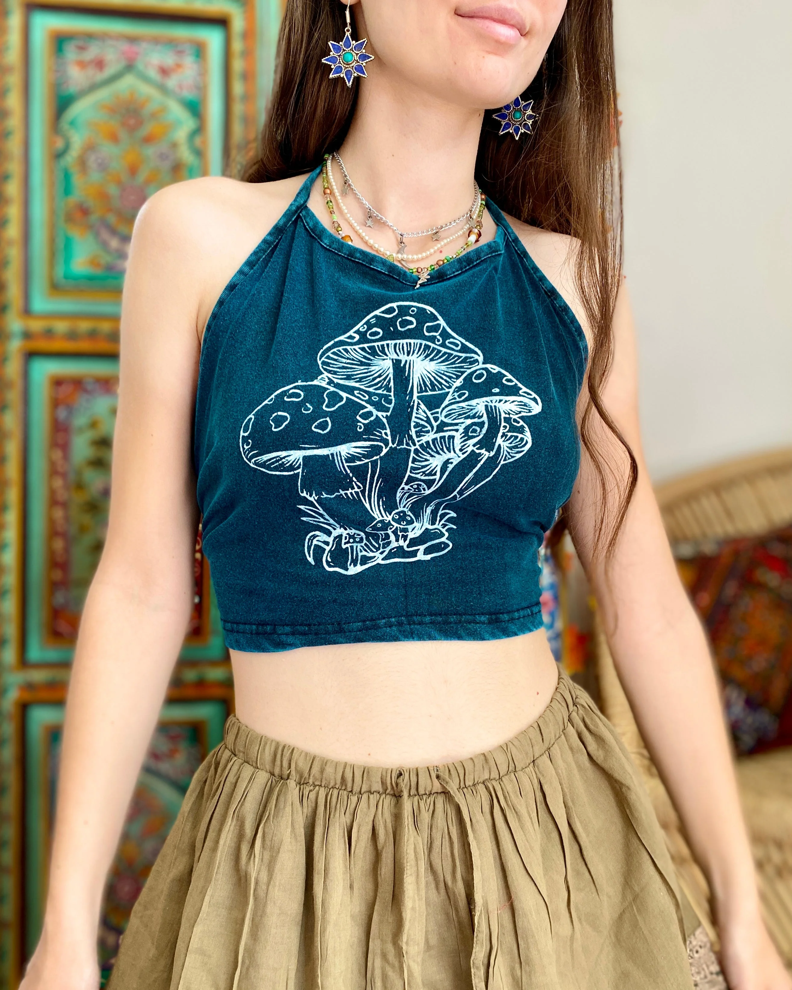 Mystic Mushroom Halter Top