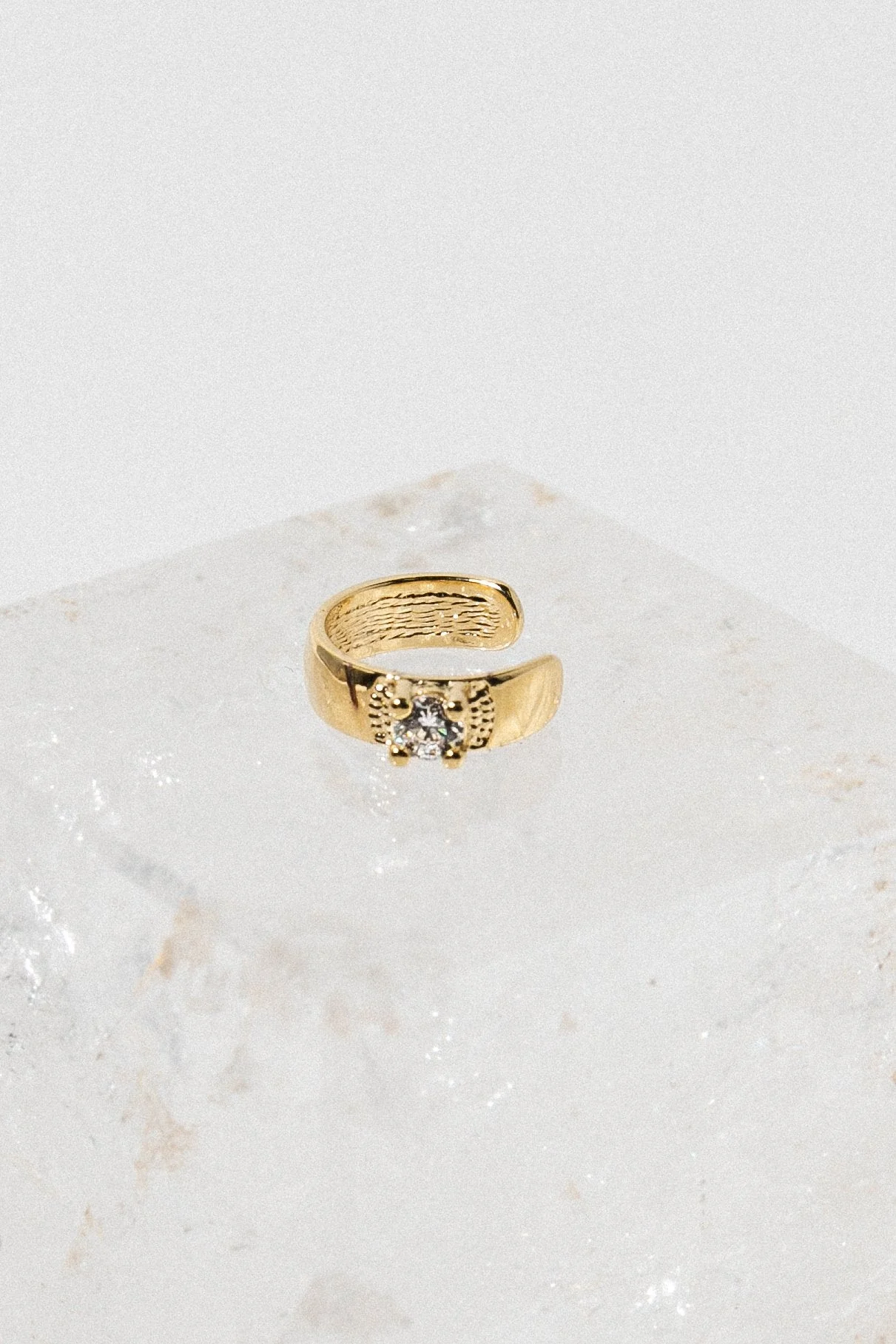 Elegant Crystal-Adorned Ear Cuff