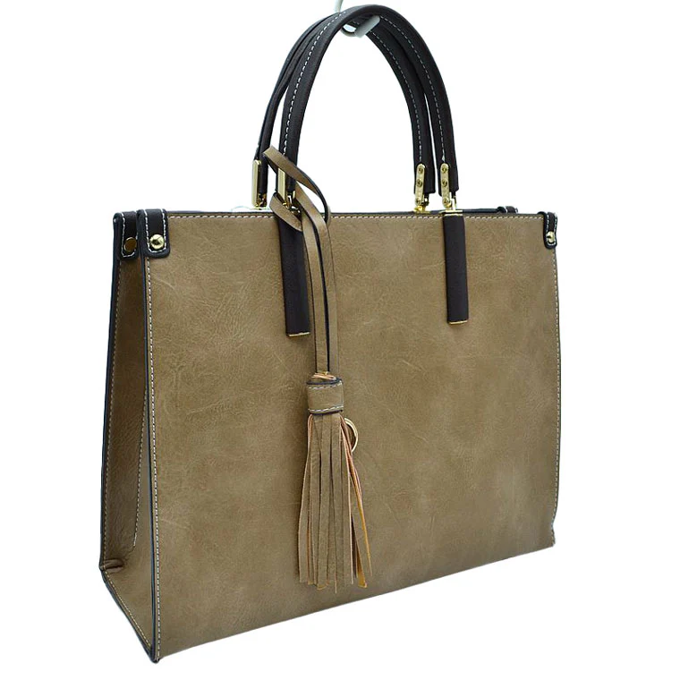 Elegant Faux Leather Handbag