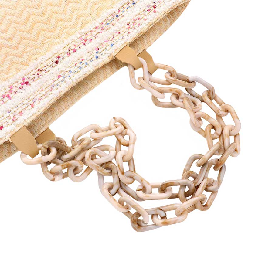 Chic Herringbone Tote Bag