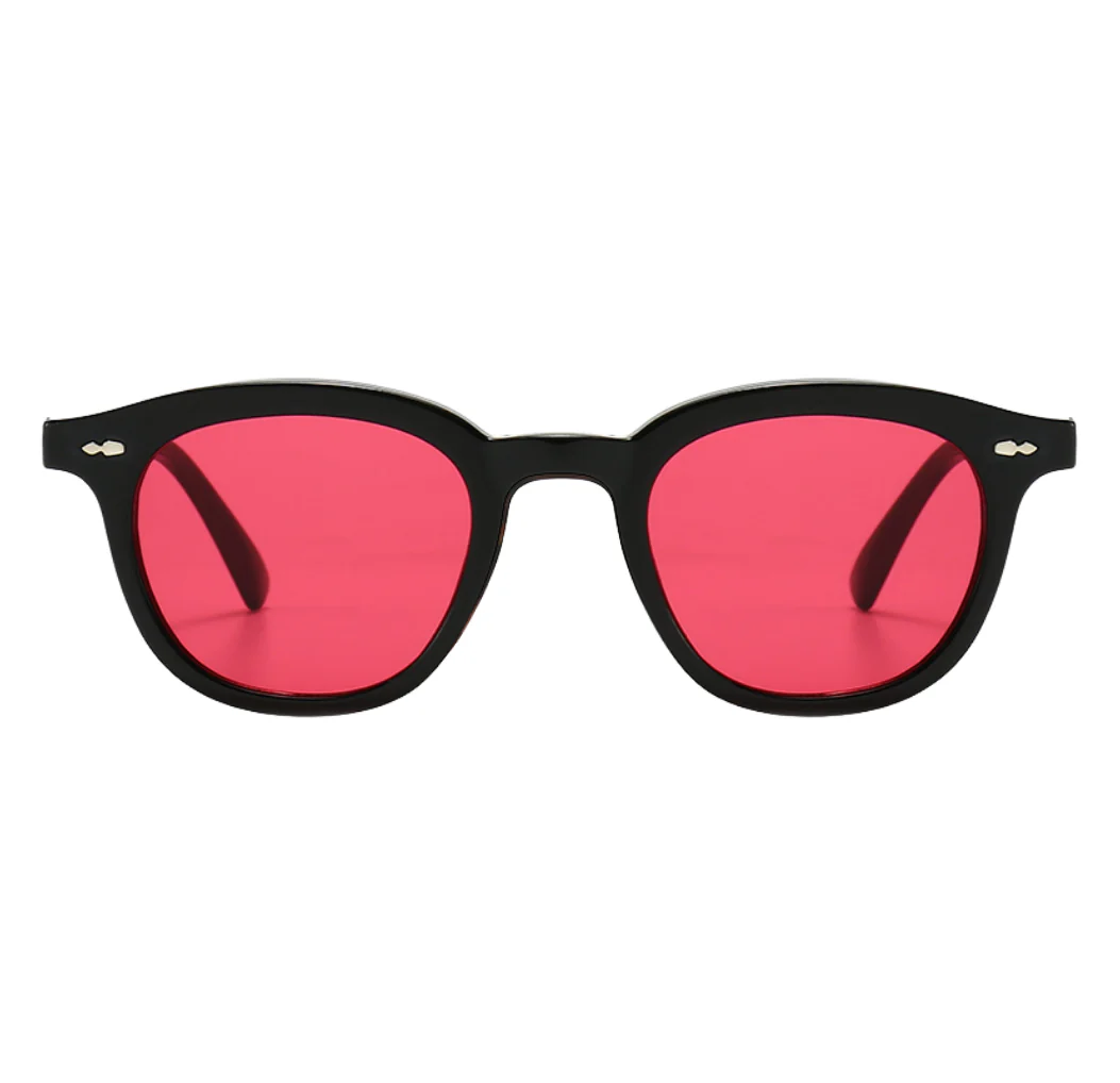 Contemporary Red-Tinted Eyewear