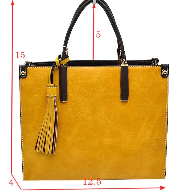 Elegant Faux Leather Handbag