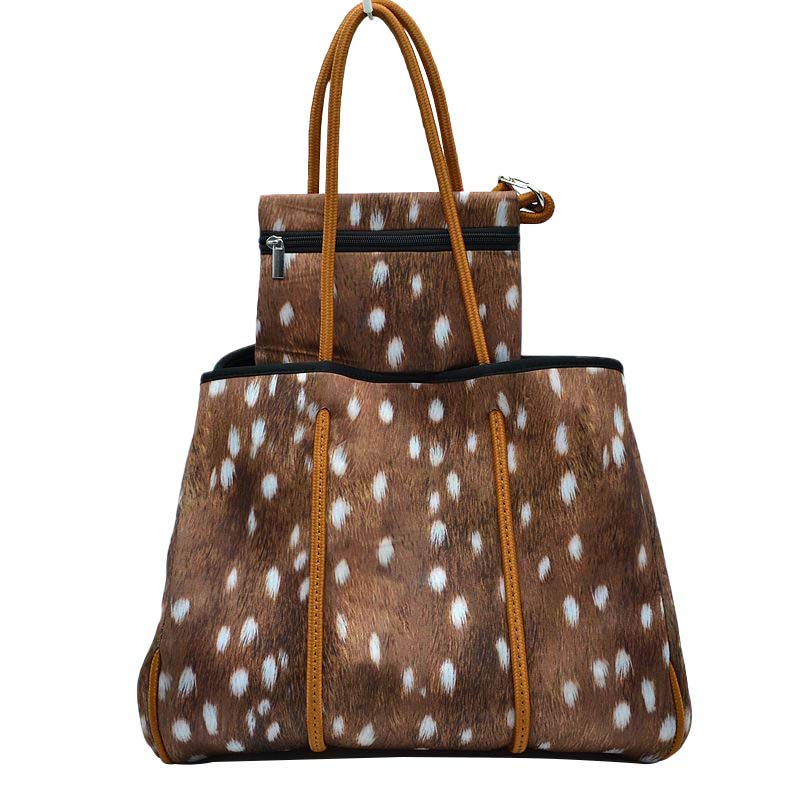 Camouflage Chic Tote And Pouch Set