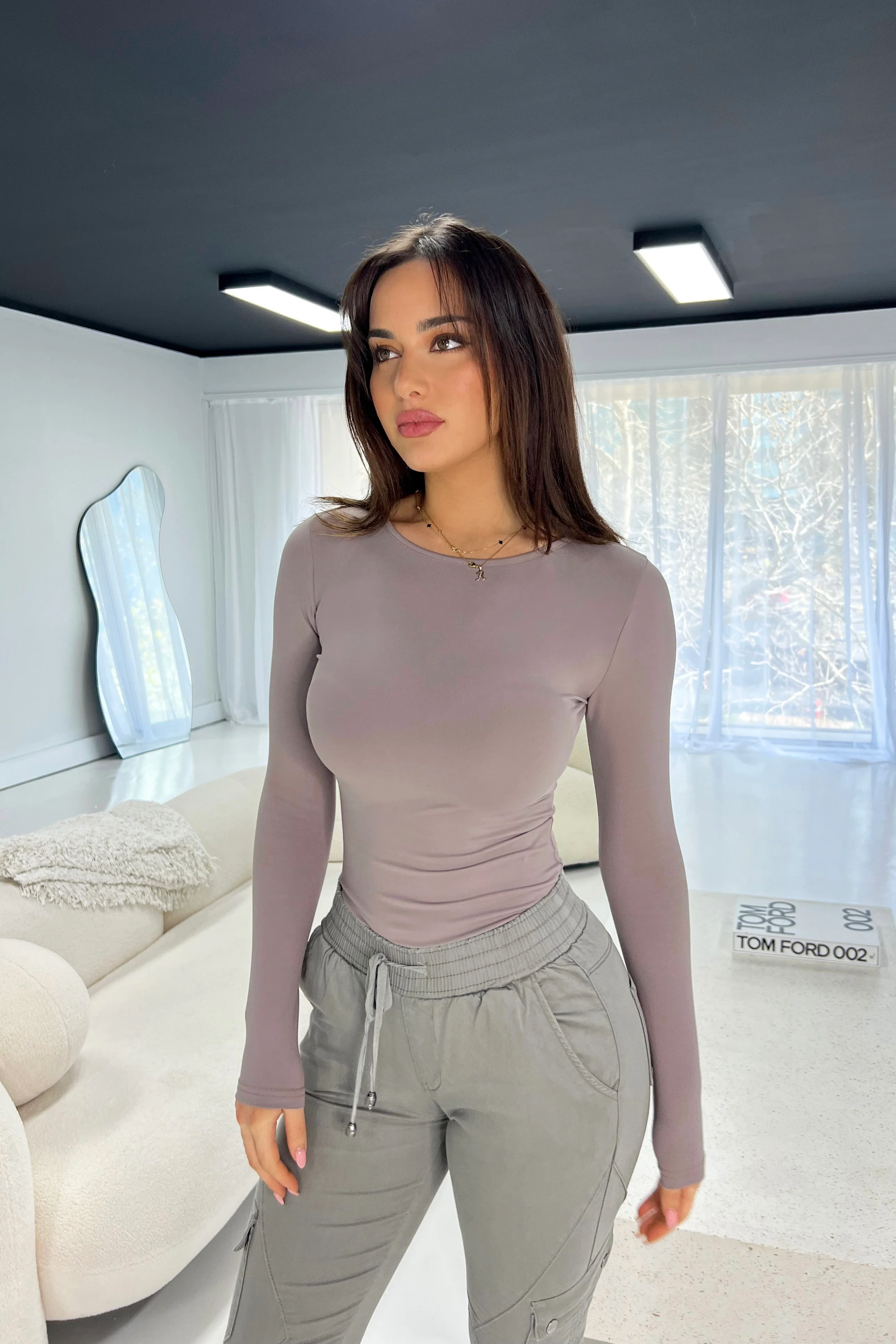 Elegant Long Sleeve Fitted Top